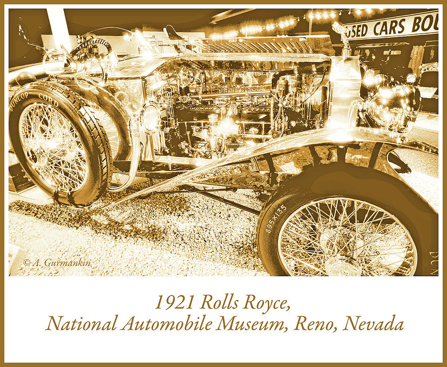 Classic Automobile, 1921 Rolls Royce, National Automobile Museum, Reno, Nevada, USA Photograph by A Macarthur Gurmankin