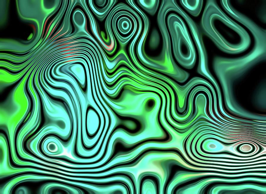 Classic Chaos Green Digital Art by Don Northup