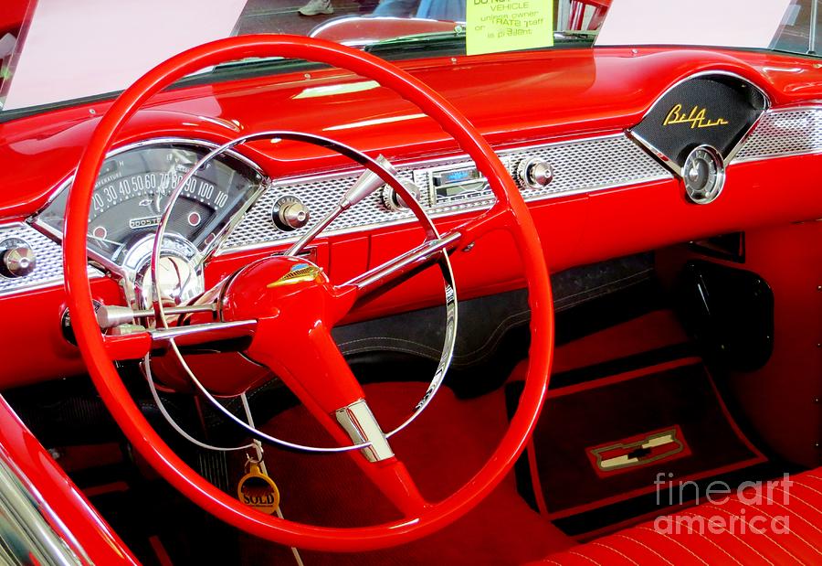 Classic Chevrolet Bel Air Dashboard Photograph by Tim Townsend - Pixels