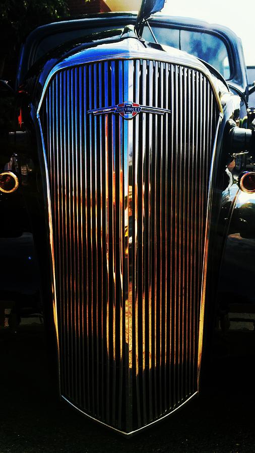 Classic Chevrolet Grille Photograph by Jerry Abbott
