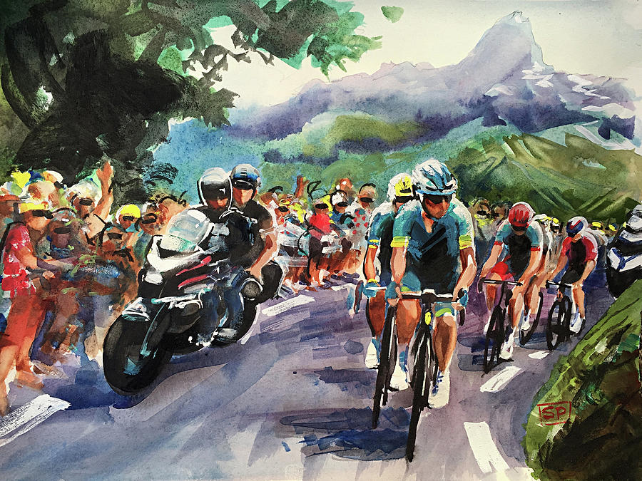 Classic Climbing 2018 Painting by Shirley Peters