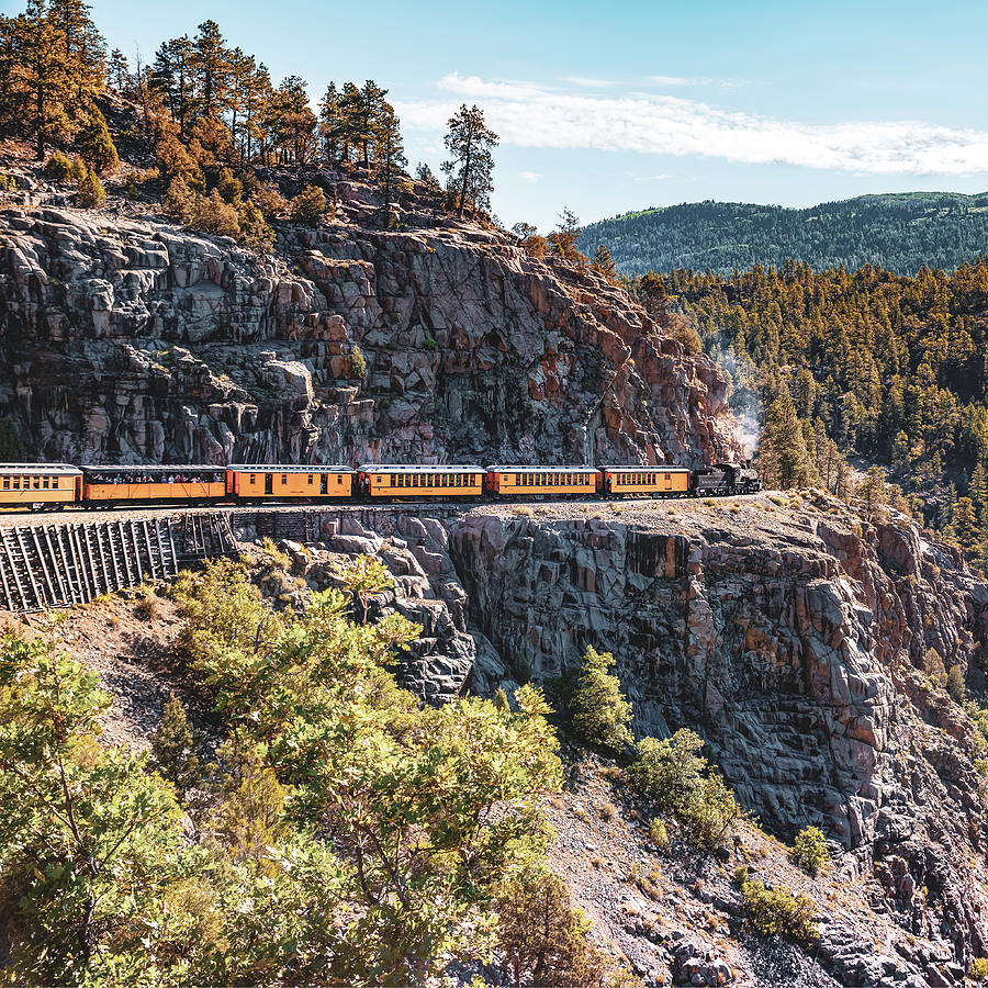 America Photograph - Classic Colorado Durango Colorado Train in the San Juan Mountains by Gregory Ballos