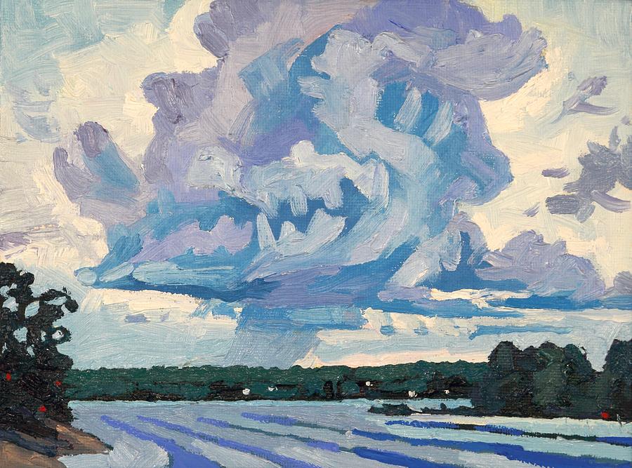 Summer Painting - Classic Cumulus Congestus by Phil Chadwick