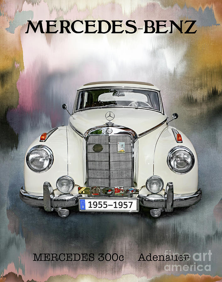 Classic Mercedes-Benz 300 Mixed Media by Gabriele Pomykaj