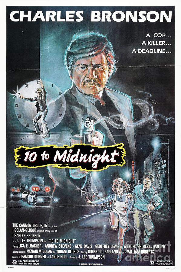 Hollywood Painting - Classic Movie Poster - 10 to Midnight by Esoterica Art Agency