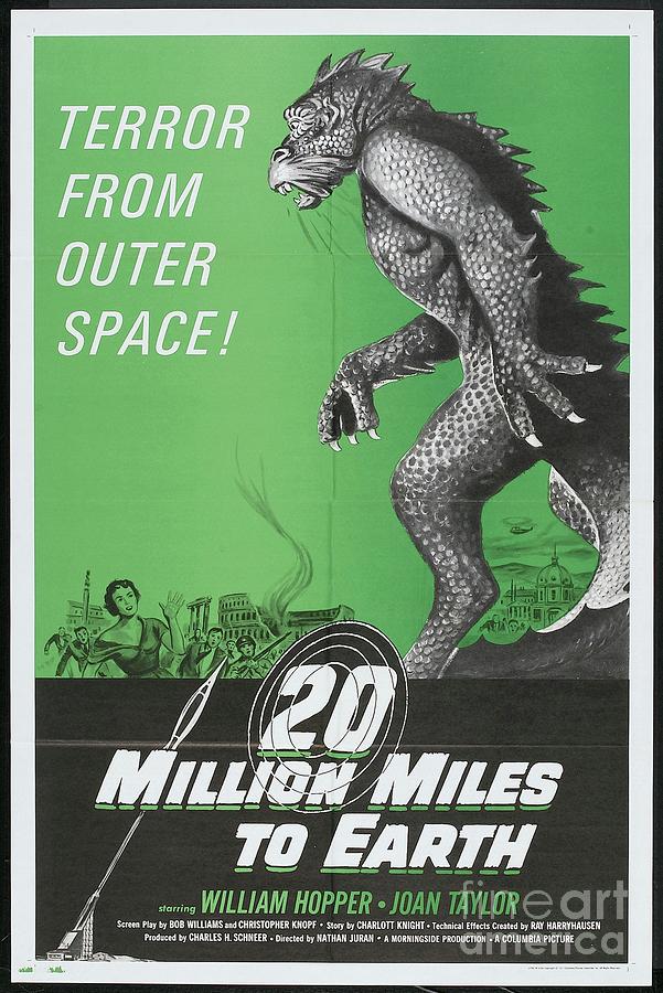 Classic Movie Poster - 20 Million Miles To Earth Painting