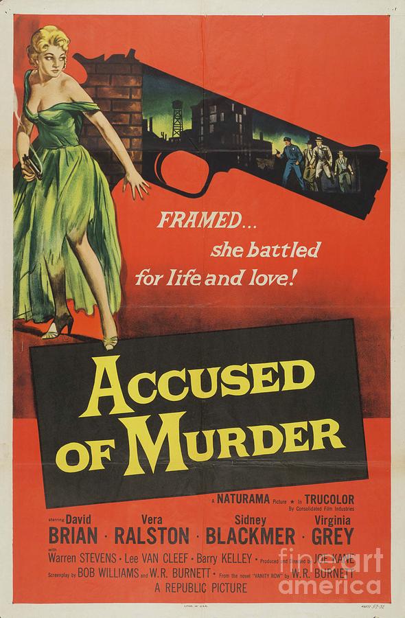 Classic Movie Poster - Accused Of Murder Painting