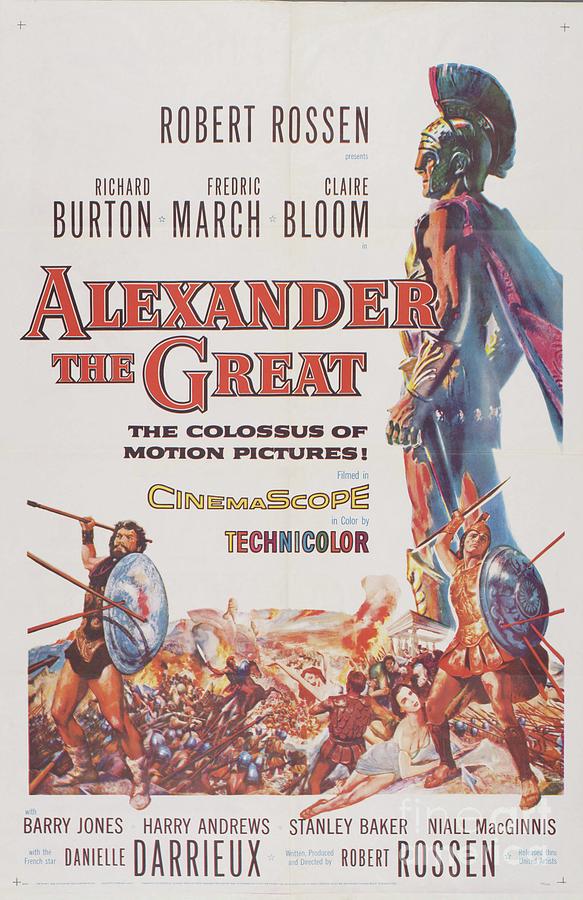Classic Movie Poster - Alexander the Great Painting by Esoterica Art Agency