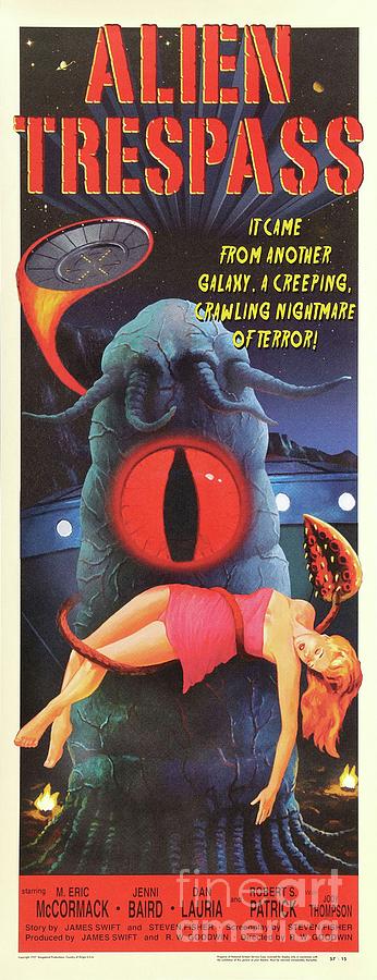 Classic Movie Poster - Alien Trespass Painting