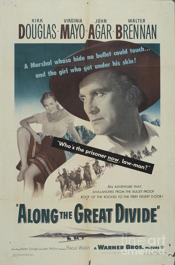 Classic Movie Poster - Along the Great Divide Painting by Esoterica Art Agency