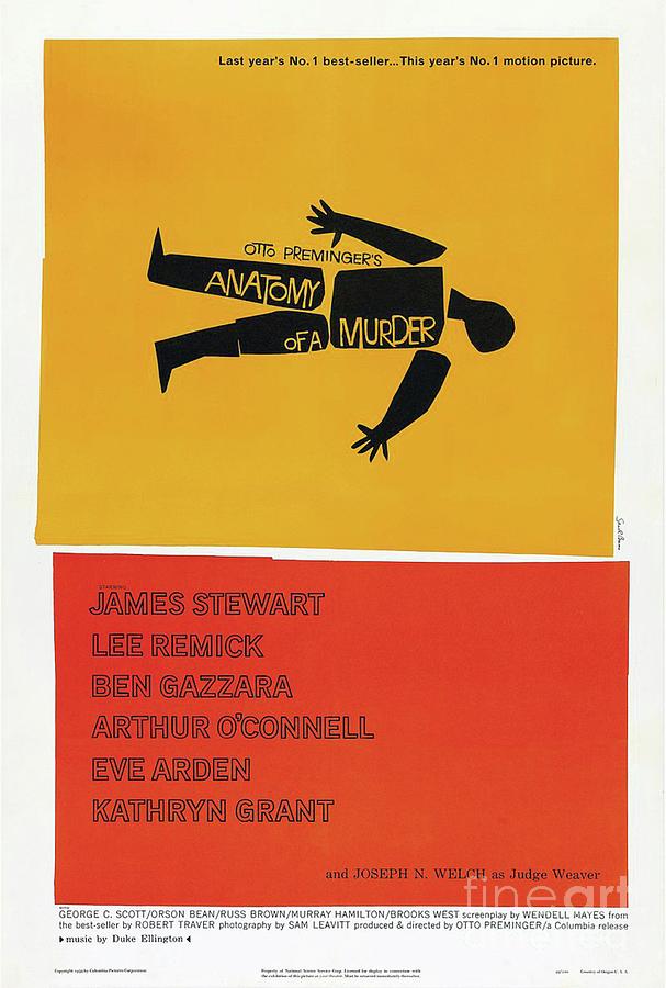 Hollywood Painting - Classic Movie Poster - Anatomy of a Murder by Esoterica Art Agency