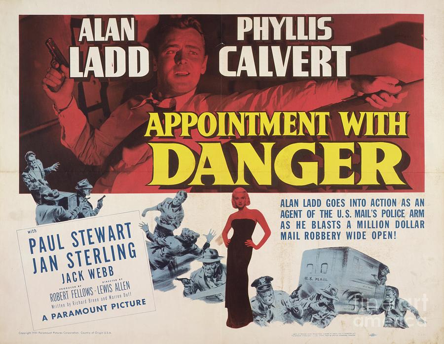 Classic Movie Poster - Appointment With Danger Painting by Esoterica Art Agency