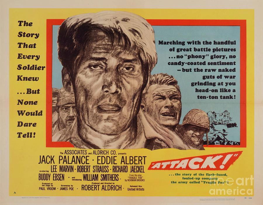 Classic Movie Poster - Attack Painting by Esoterica Art Agency
