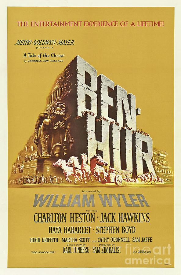 Hollywood Painting - Classic Movie Poster - Ben Hur by Esoterica Art Agency