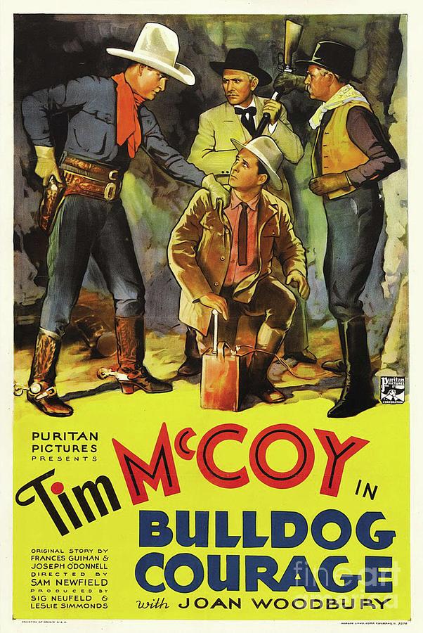 Classic Movie Poster - Bulldog Courage Painting