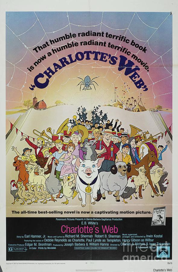 Classic Movie Poster - Charlottes Web Painting by Esoterica Art Agency