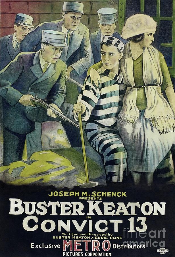 Classic Movie Poster - Convict 13 Buster Keaton Painting