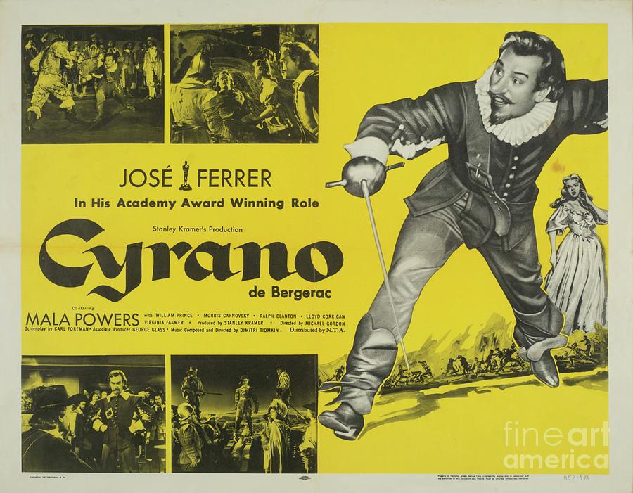 Classic Movie Poster - Cyrano de Bergerac Painting by Esoterica Art Agency