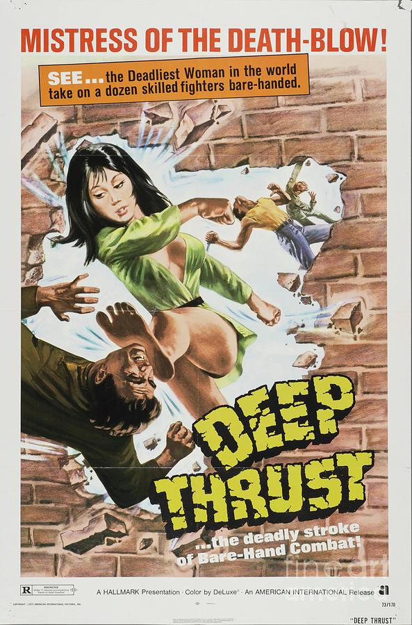 Classic Movie Poster - Deep Thrust Painting by Esoterica Art Agency