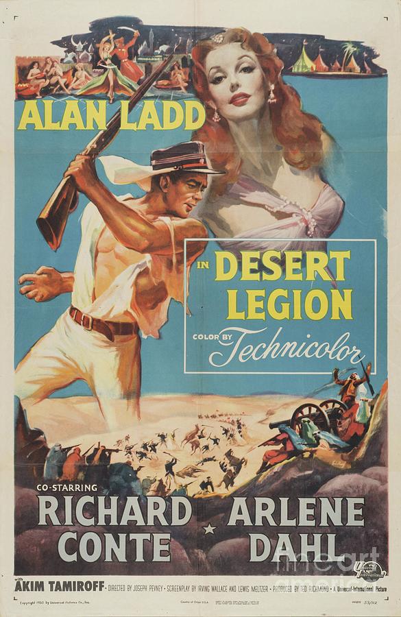 Hollywood Painting - Classic Movie Poster - Desert Legion by Esoterica Art Agency
