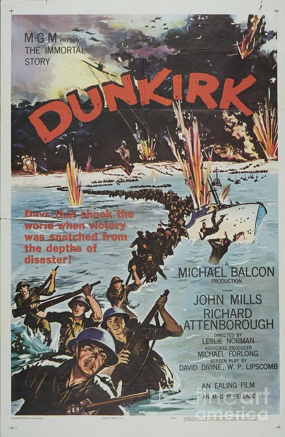 Classic Movie Poster - Dunkirk Painting by Esoterica Art Agency