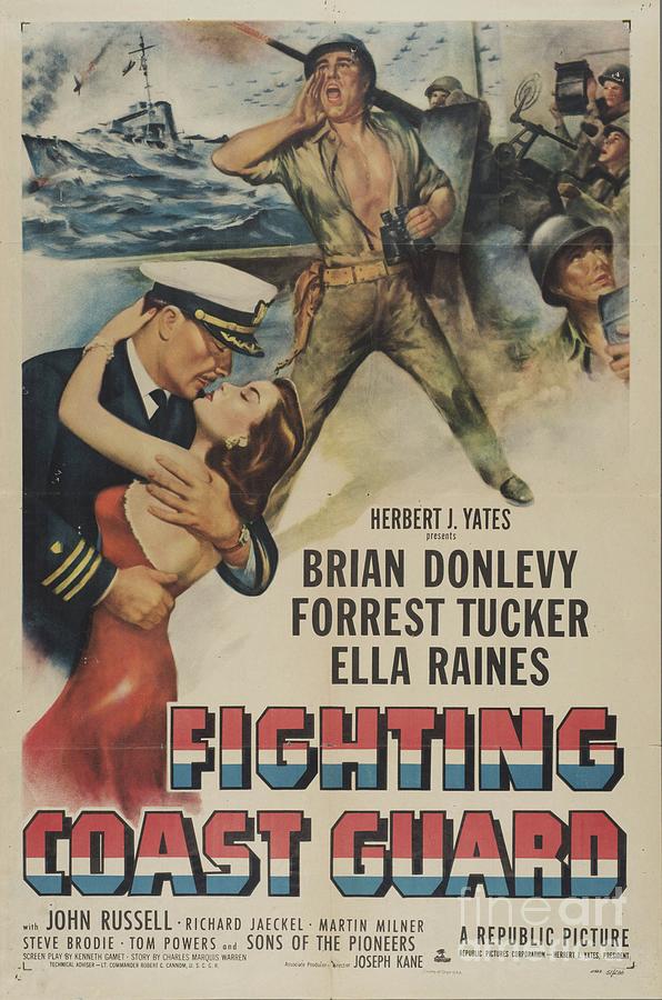 Classic Movie Poster - Fighting Coast Guard Painting by Esoterica Art Agency