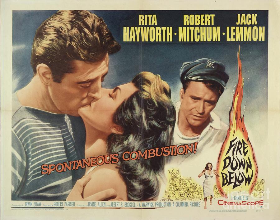 Classic Movie Poster - Fire Down Below Painting by Esoterica Art Agency