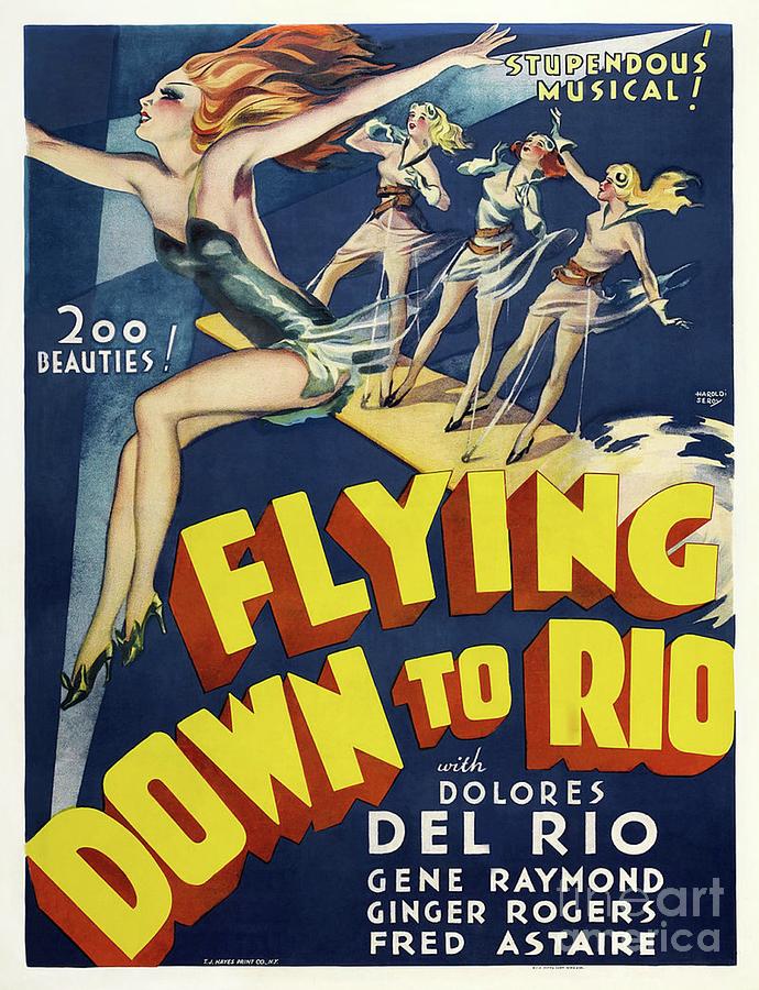 Classic Movie Poster Flying Down To Rio Painting By Esoterica Art Agency