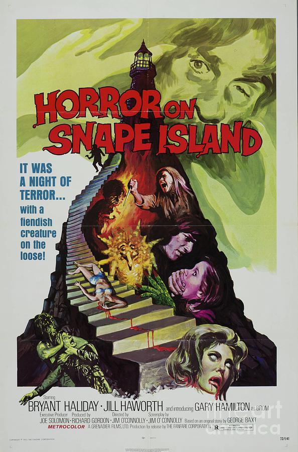 Classic Movie Poster - Horror on Snape Island Painting by Esoterica Art Agency