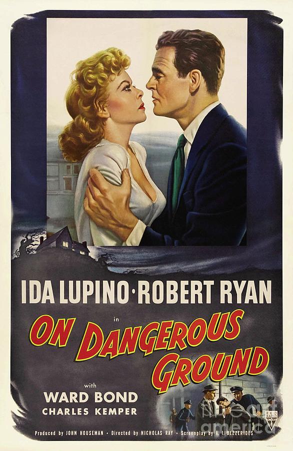 Classic Movie Poster - On Dangerous Ground Painting by Esoterica Art ...