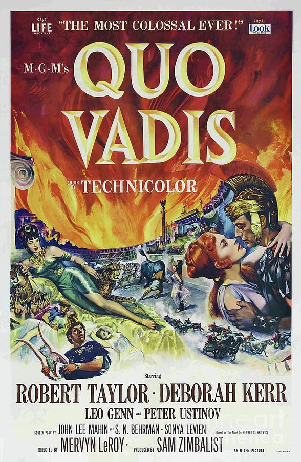 Classic Movie Poster - Quo Vadis Painting by Esoterica Art Agency