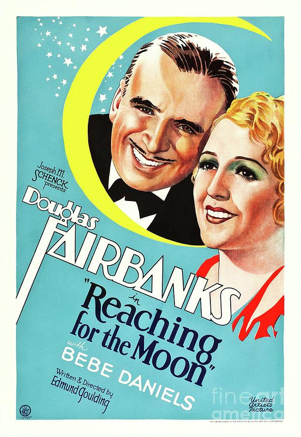 Classic Movie Poster - Reaching For The Moon Painting