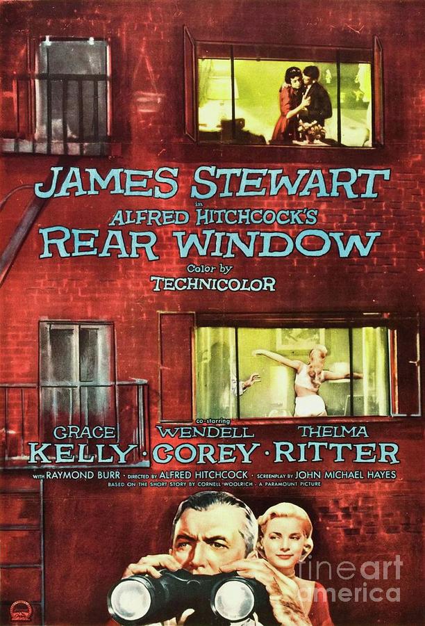 Rear Window Poster//Rear Window Movie Poster//Movie Poster//Poster Reprint//Home 