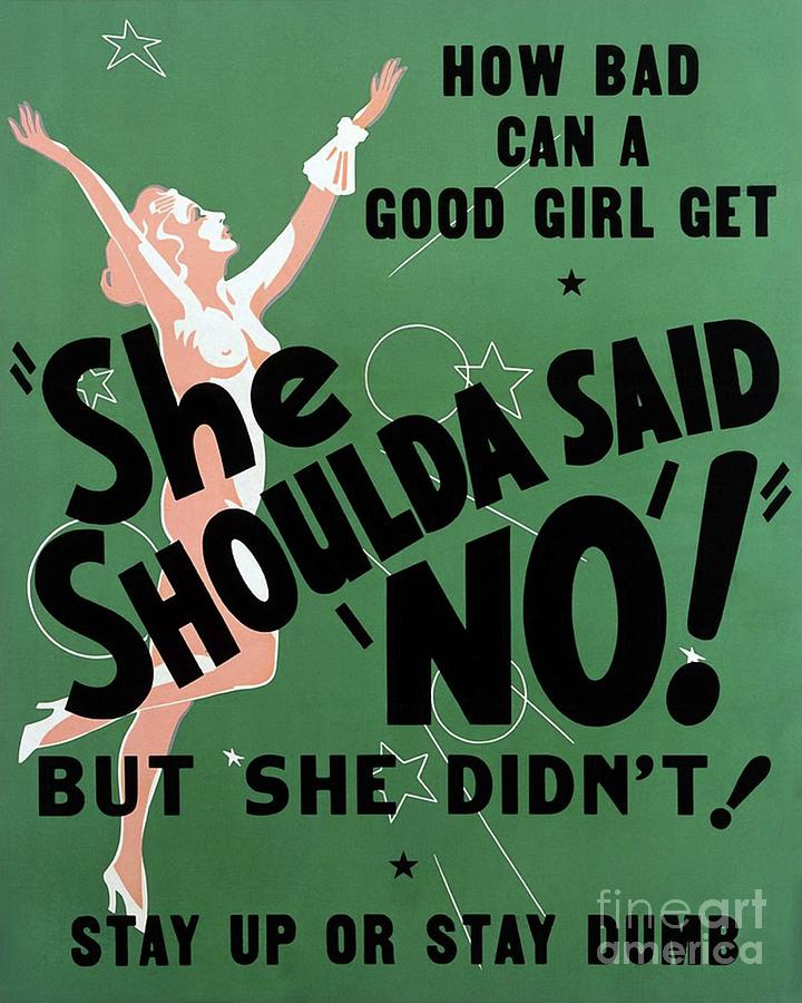Classic Movie Poster - She Shoulda Said No Painting