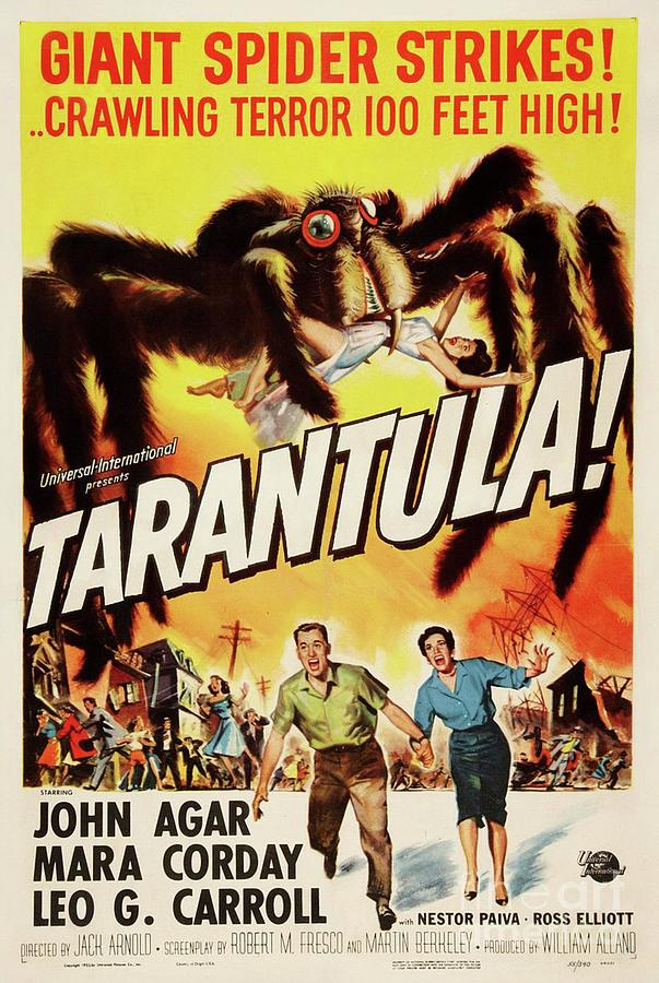 Hollywood Painting - Classic Movie Poster - Tarantula by Esoterica Art Agency