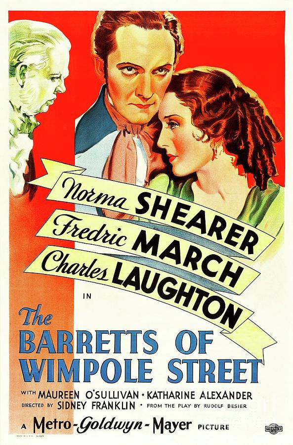 Classic Movie Poster - The Barretts of Wimpole Street Painting by Esoterica Art Agency