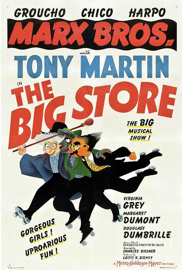 Classic Movie Poster - The Big Store Painting by Esoterica Art Agency