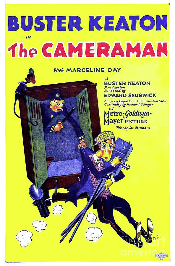 Classic Movie Poster - The Cameraman Painting