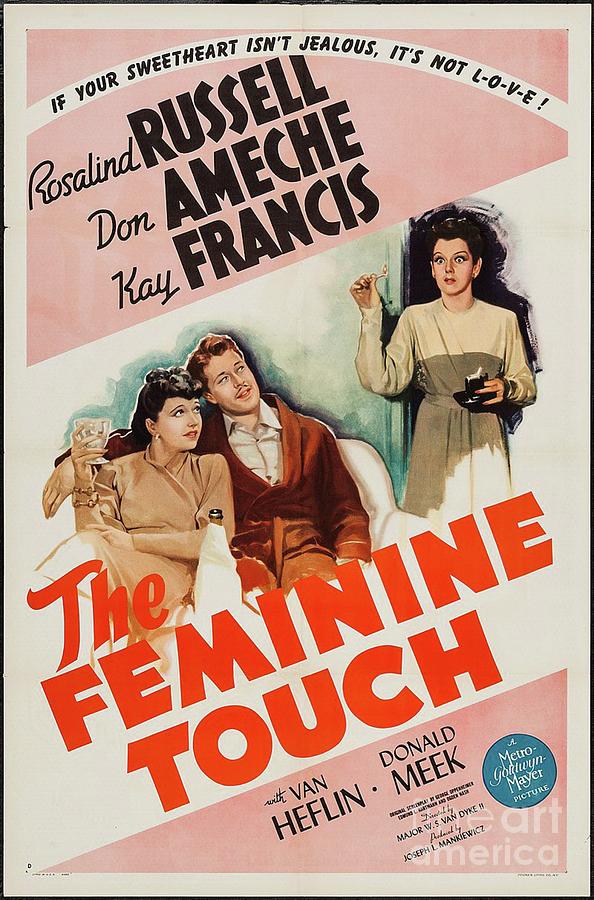 Classic Movie Poster - The Feminine Touch Painting