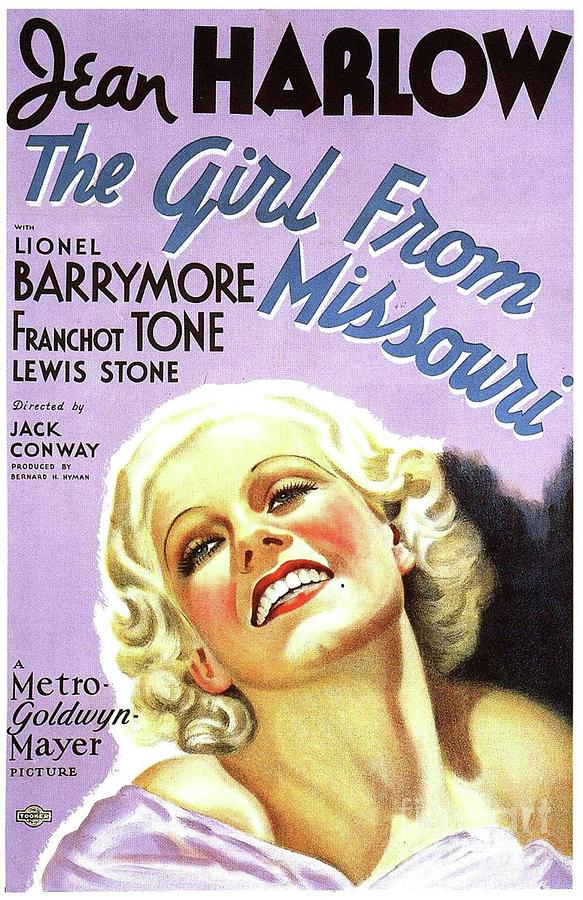 Classic Movie Poster - The Girl From Missouri Painting