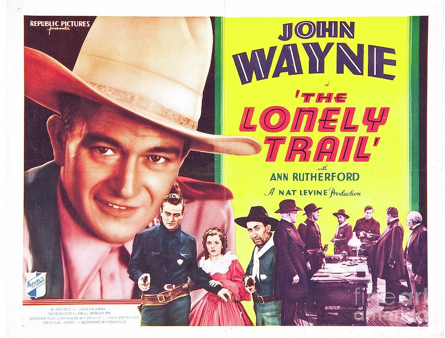 Classic Movie Poster - The Lonely Trail Painting