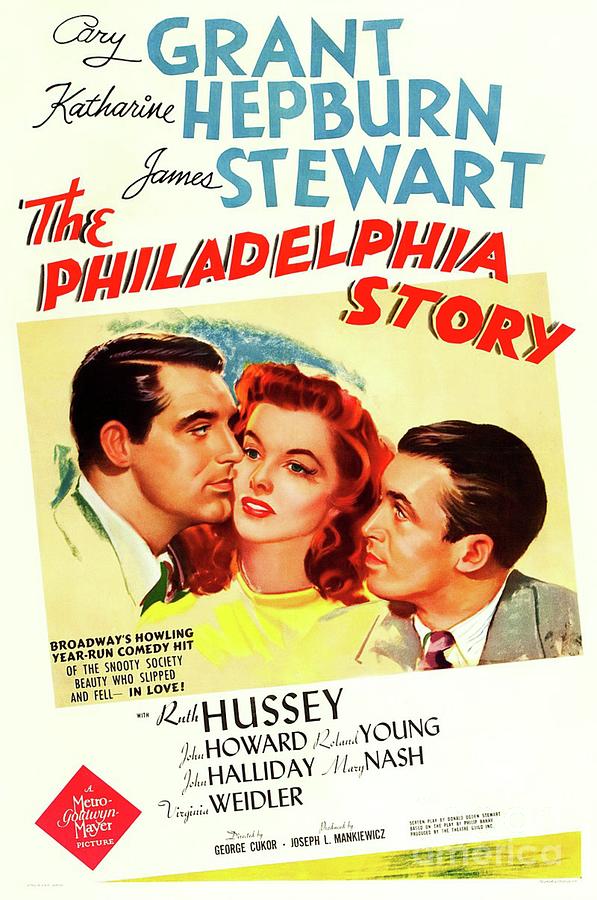 Classic Movie Poster - The Philadelphia Story Painting by Esoterica Art Agency