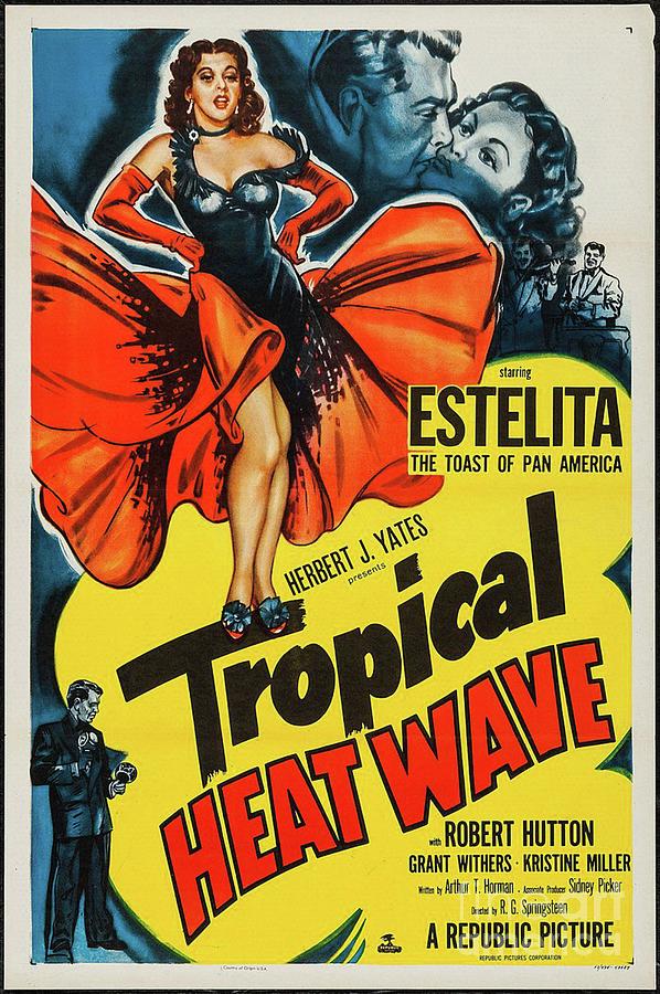Classic Movie Poster - Tropical Heat Wave Painting