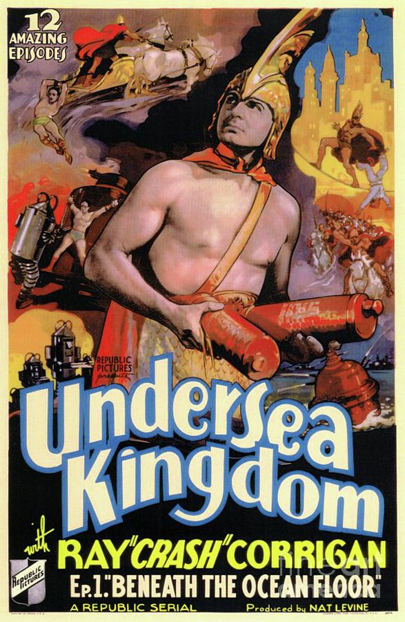 Classic Movie Poster - Undersea Kingdom Painting