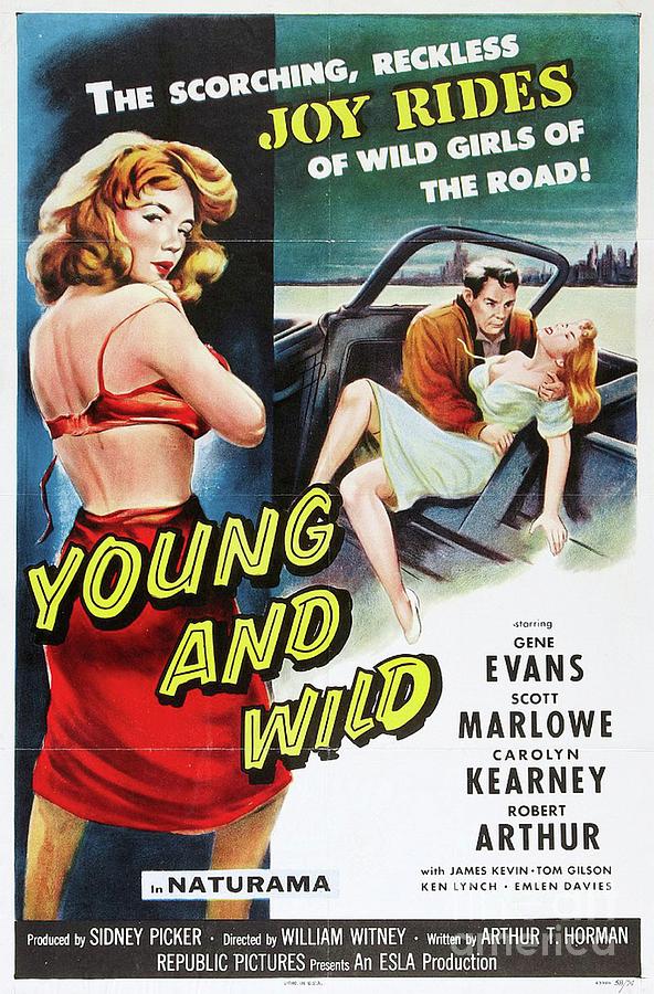 Classic Movie Poster - Young and Wild Painting by Esoterica Art Agency