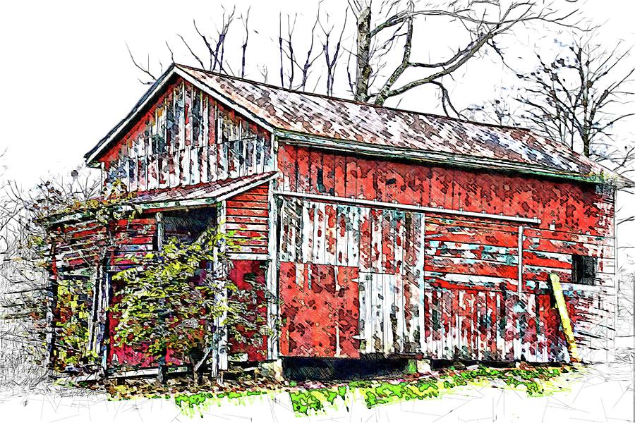 Classic Old Red Barn by Alice Gipson Classic Old Red Barn by Alice Gipson