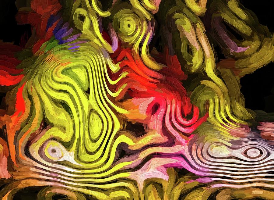 Classic Painted Chaos Gold Digital Art by Don Northup