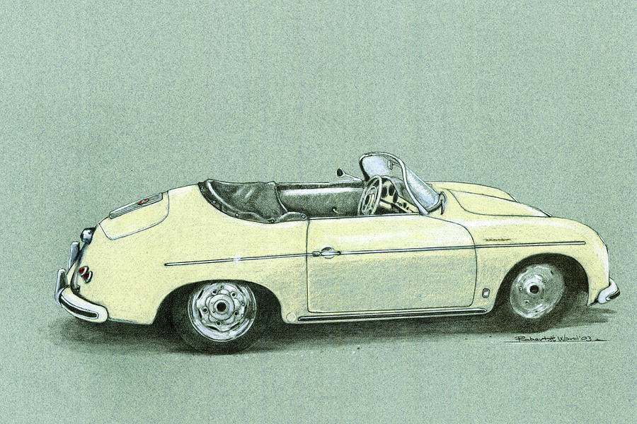 Classic Porsche Drawing by Robert H Ward - Fine Art America