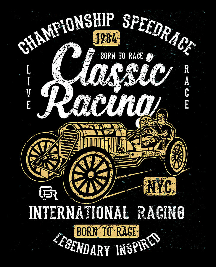 Classic Racing Digital Art by Long Shot
