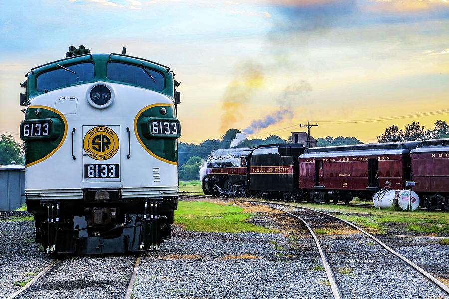 Steam to Diesel Photograph by Dale R Carlson